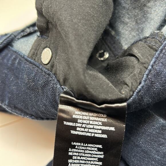 Buffalo David Bitton Francesca Mid-Rise Skinny Stretch Dark Wash Jeans Size 6 - Picture 16 of 16